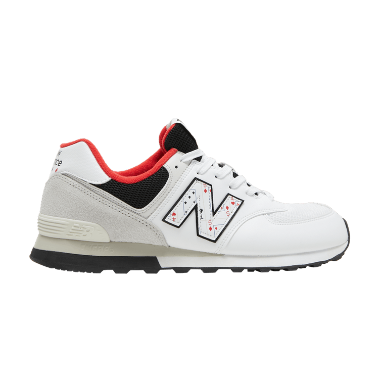 New Balance 574 Playing Card White Grey