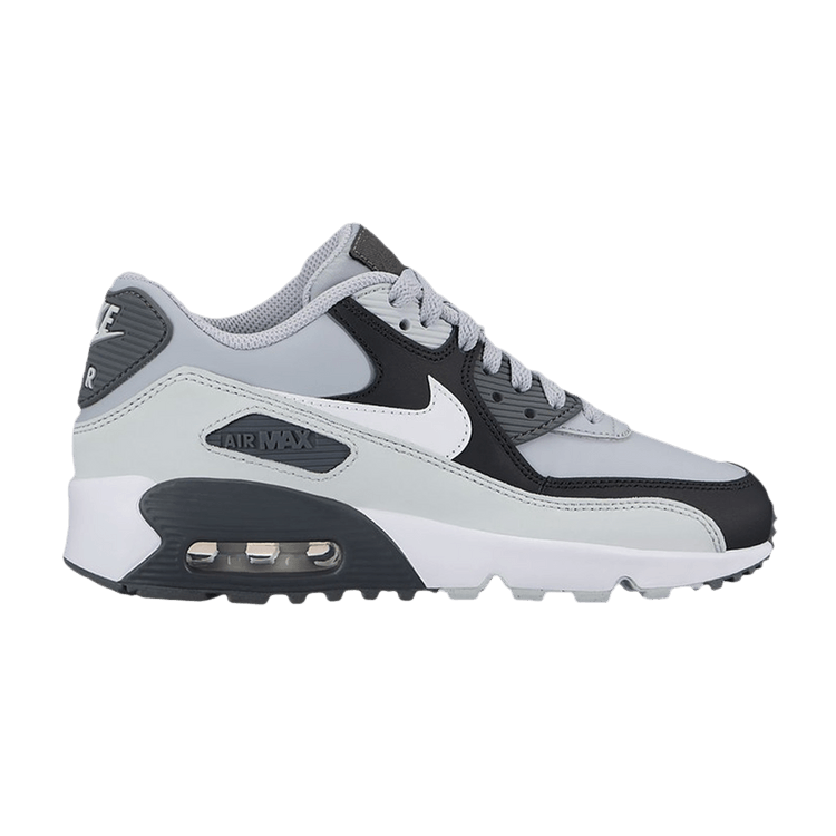 Nike Air Max 90 Leather Wolf Grey Black (GS)