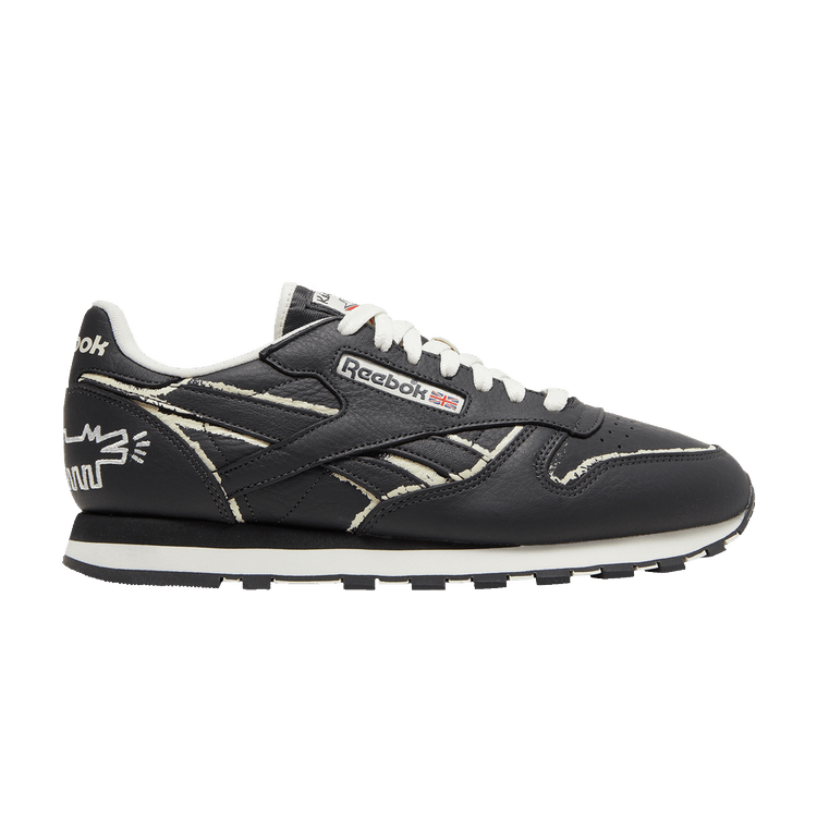Reebok Classic Leather Keith Haring Pure Grey Chalkboard Dog
