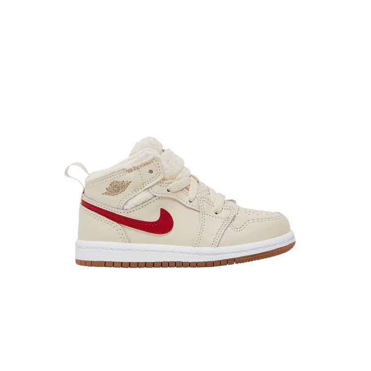 Jordan 1 Mid Utility Fleece Pearl White (TD)