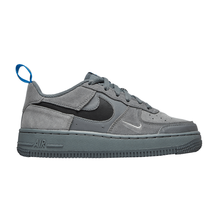 Nike Air Force 1 Low Cut Out Swoosh Smoke Grey (GS)