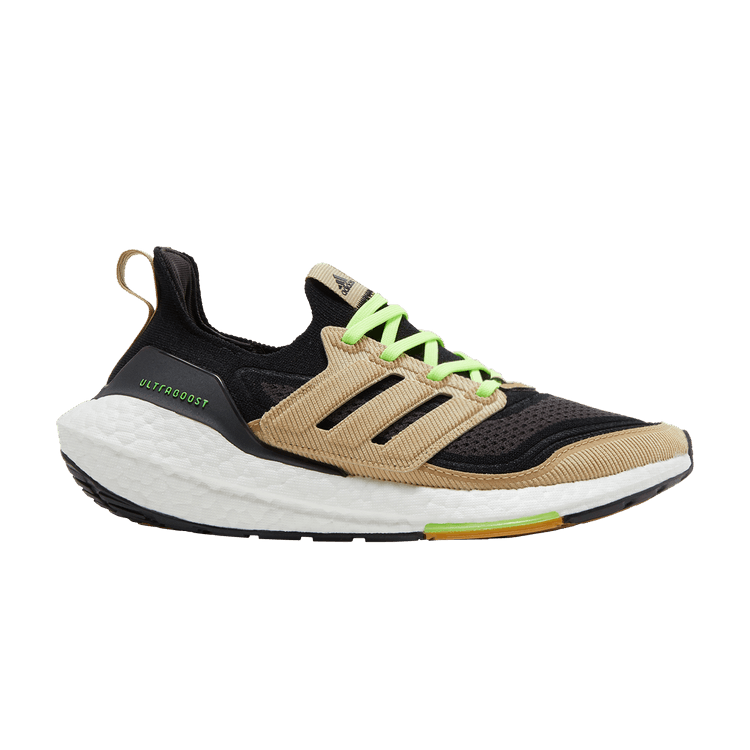 adidas Ultra Boost 21 Black Beige Tone Green