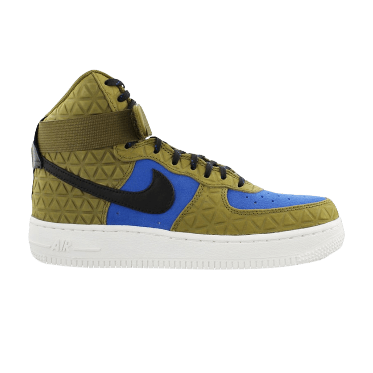 Nike Air Force 1 Hi Premium Suede Olive Flak/Black-Midnight Turquoise (Women's)