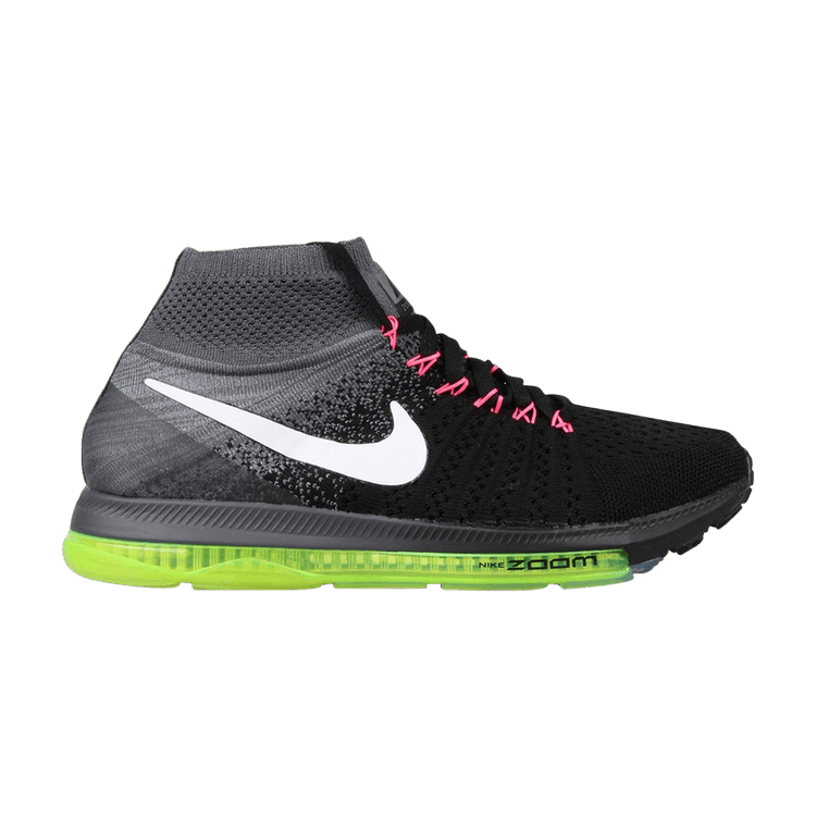 Nike Zoom All Out Flyknit Black White Volt (Women's)