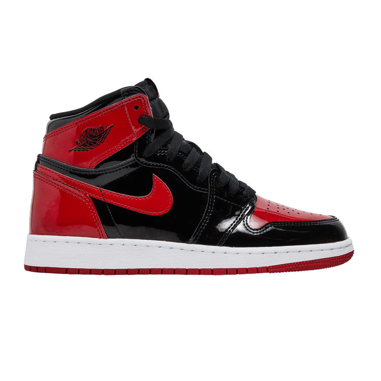 Jordan 1 Retro High OG Patent Bred (GS) - Side Kicks