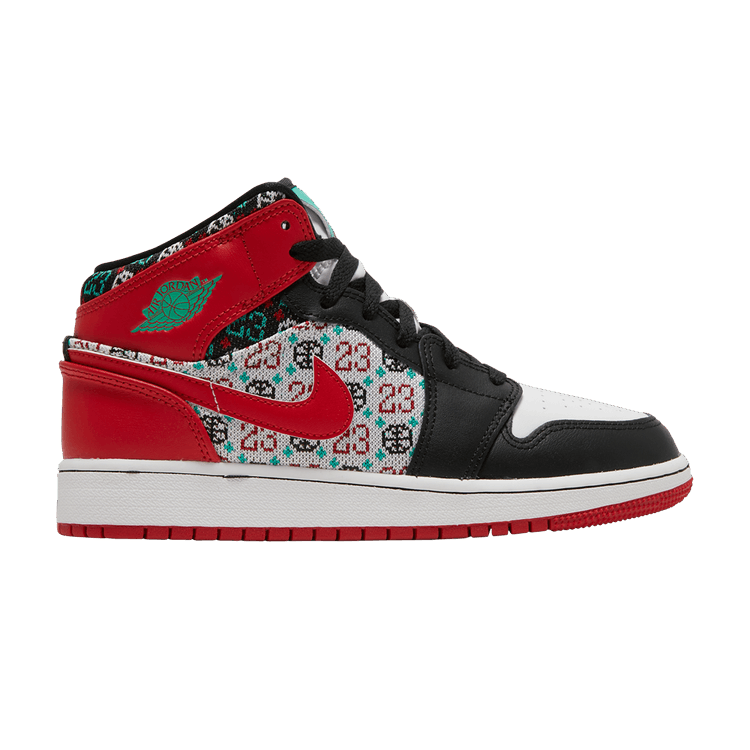 Jordan 1 Mid SE Ugly Christmas Sweater (GS)