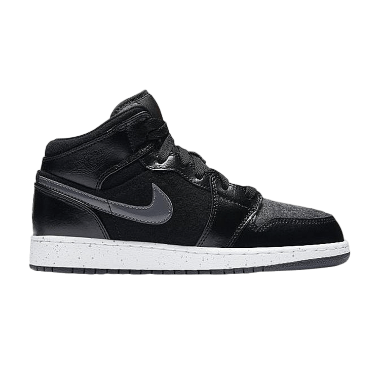 Jordan 1 Mid Premium Black Dark Grey (GS)