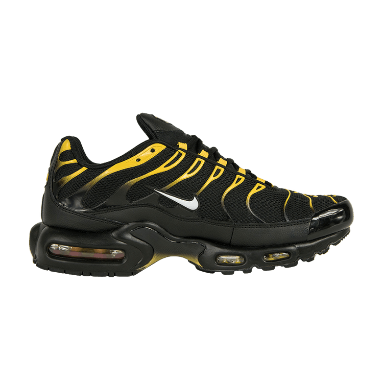 Nike Air Max Plus Black White-Vivid Sulfur