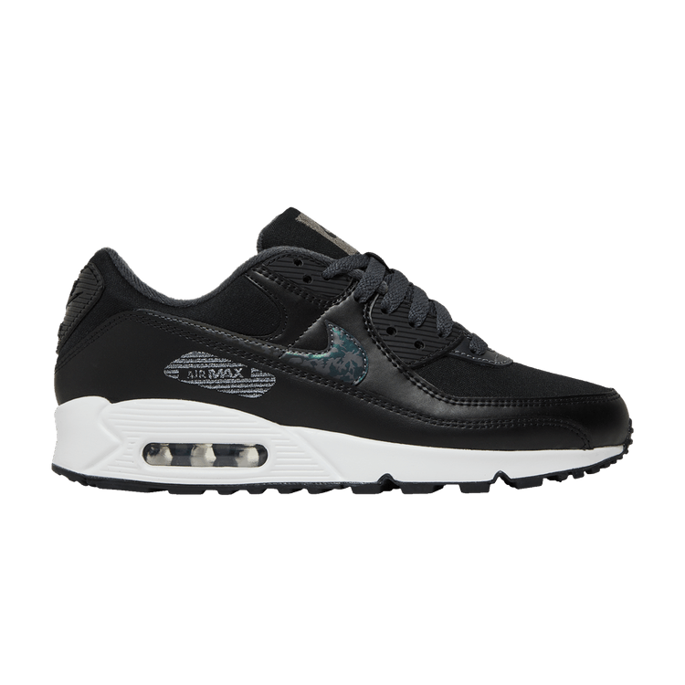 Nike Air Max 90 Black Metallic Silver (Women's)