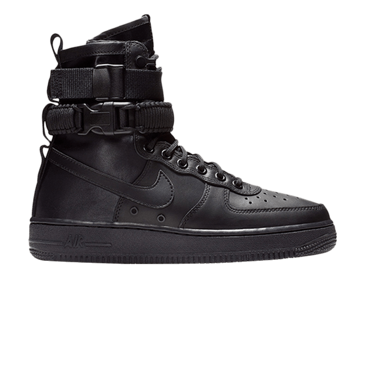 Nike Air Force 1 Triple Black Leather (Women's)