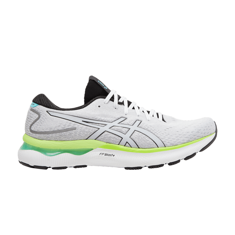 ASICS Gel-Nimbus 24 White Black Lime Green