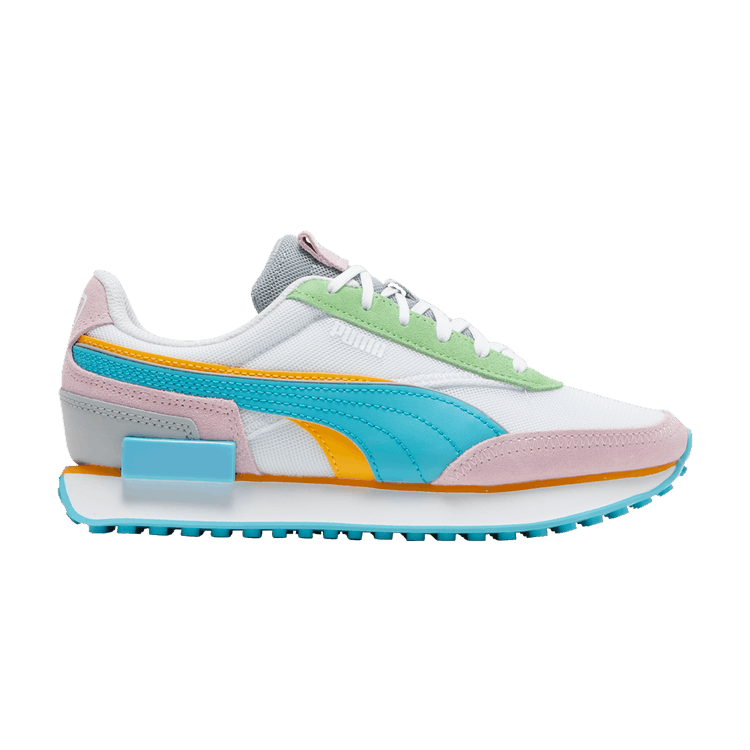 Puma Future Rider Double White Pink Blue (Women's)