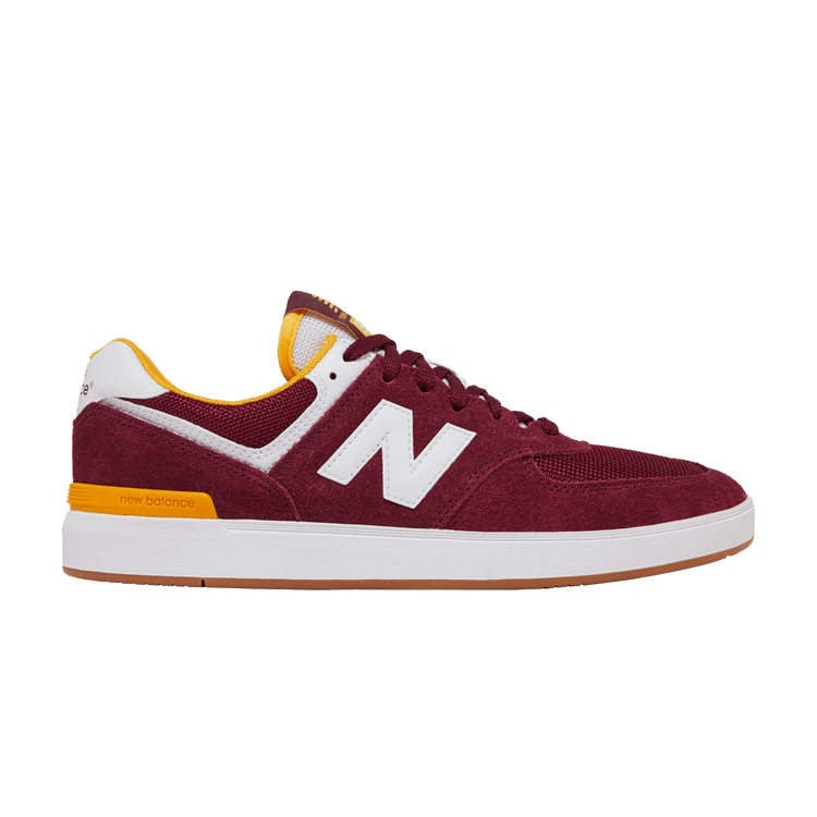 New Balance 574 Burgundy White