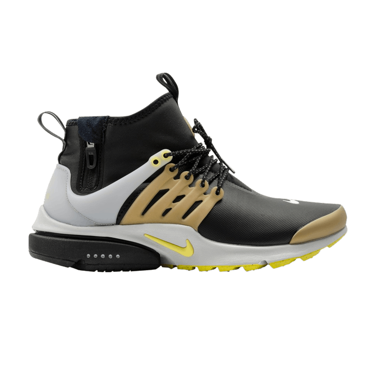 Nike Air Presto Mid Utility Black Yellow Streak