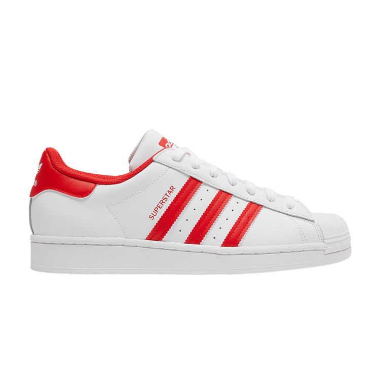 adidas Superstar Cloud White Vivid Red