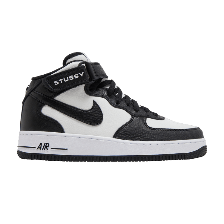 Nike Air Force 1 Mid Stussy Light Bone Black