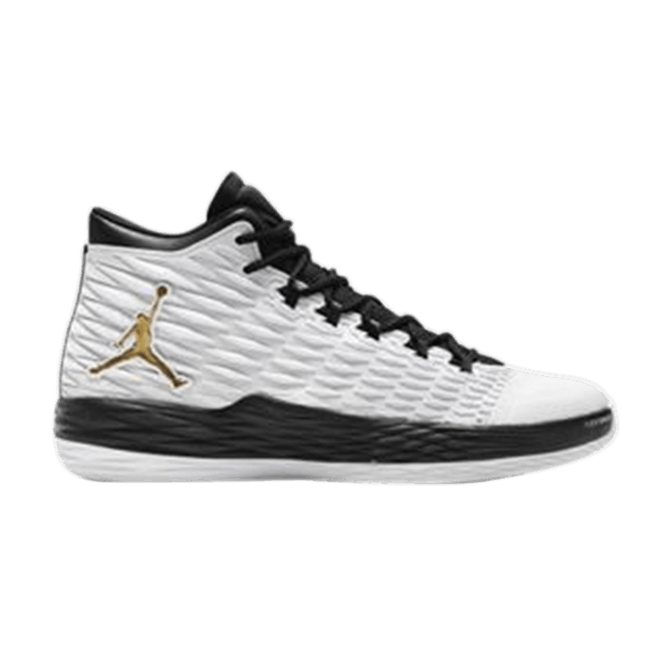Jordan Melo M13 White Metallic Gold Black