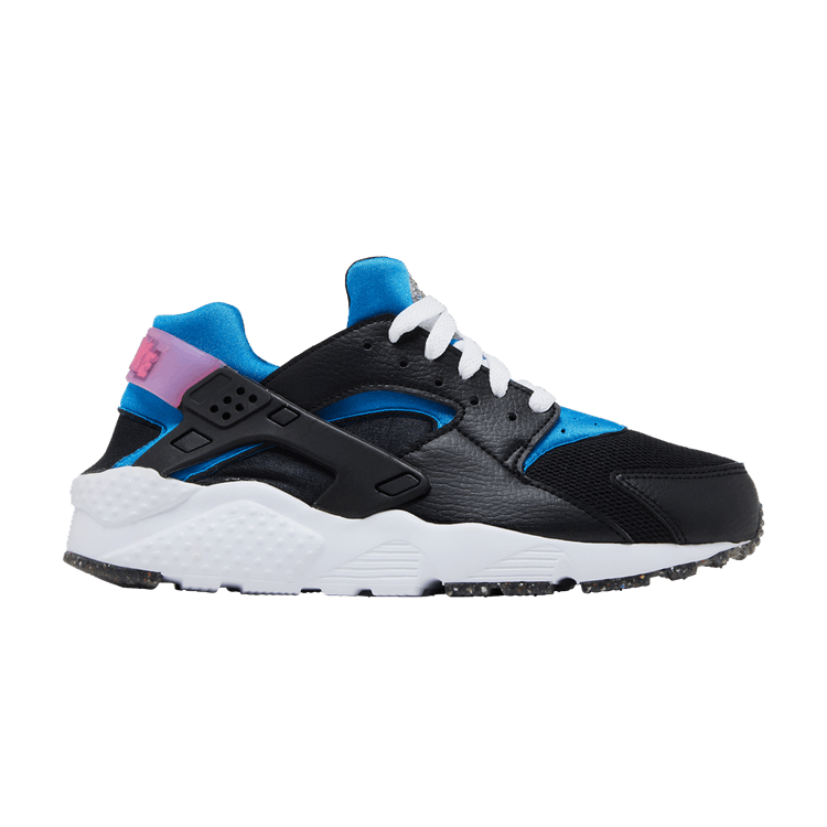 Nike Air Huarache Run Black Photo Blue Active Pink (GS)