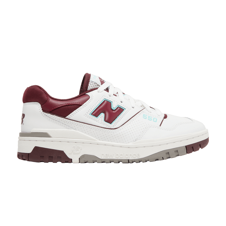 New Balance 550 Burgundy Cyan