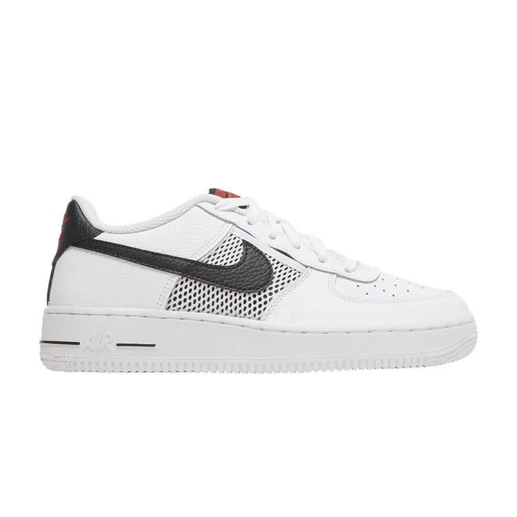 Nike Air Force 1 Low Mesh Pocket White Black (GS)