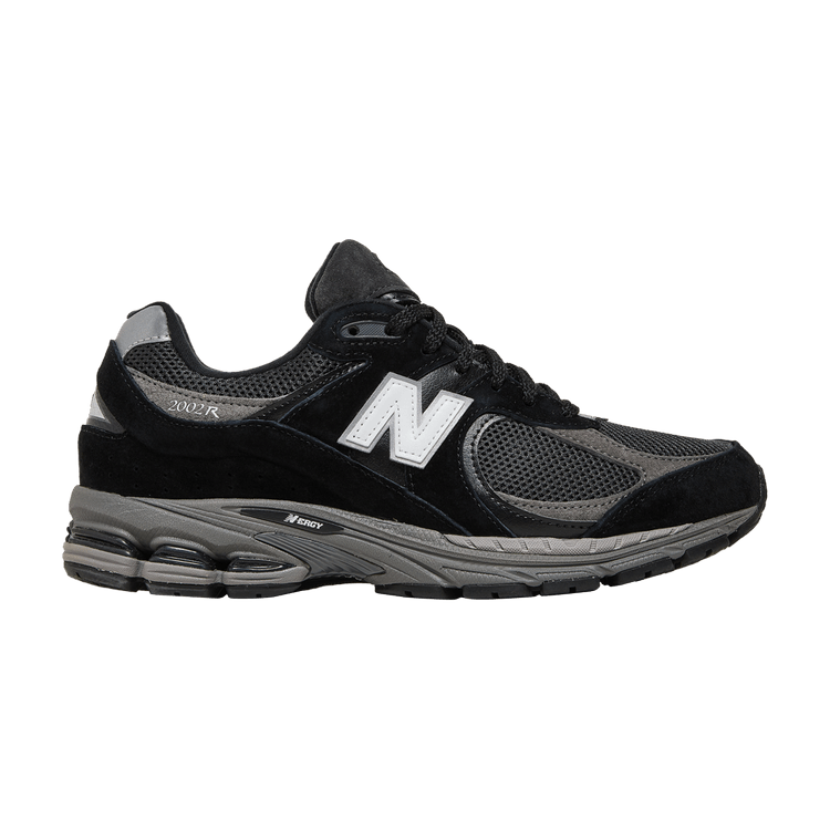 New Balance 2002R Black Dark Grey White