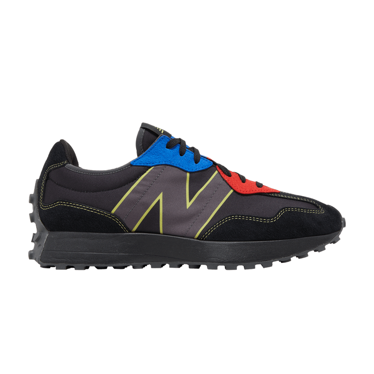 New Balance 327 Black Yellow Blue Red