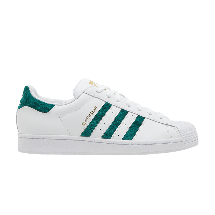 adidas Superstar Chenille Stripes Cloud White Green