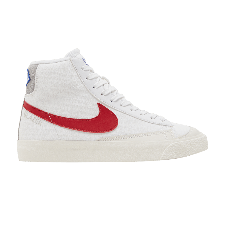 Nike Blazer Mid '77 White Light Smoke Grey Phantom Gym Red (GS)