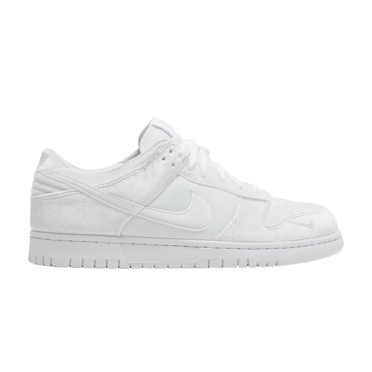 Nike Dunk Low Dover Street Market Triple White Velvet