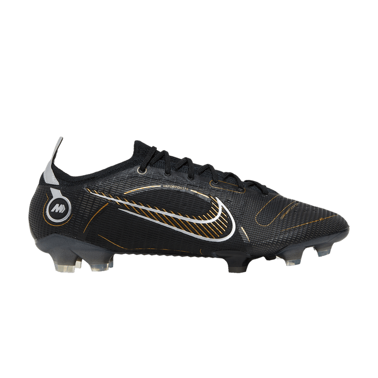 Nike Mercurial Vapor 14 Elite FG Black Metallic Silver Cave Stone Metallic Gold