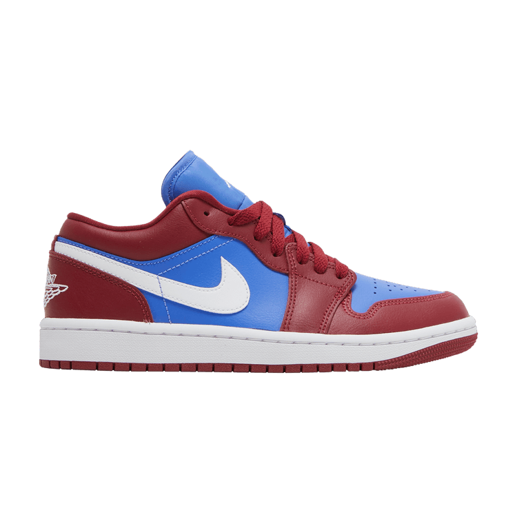 Jordan 1 Low Pomegranate Medium Blue (Women's)