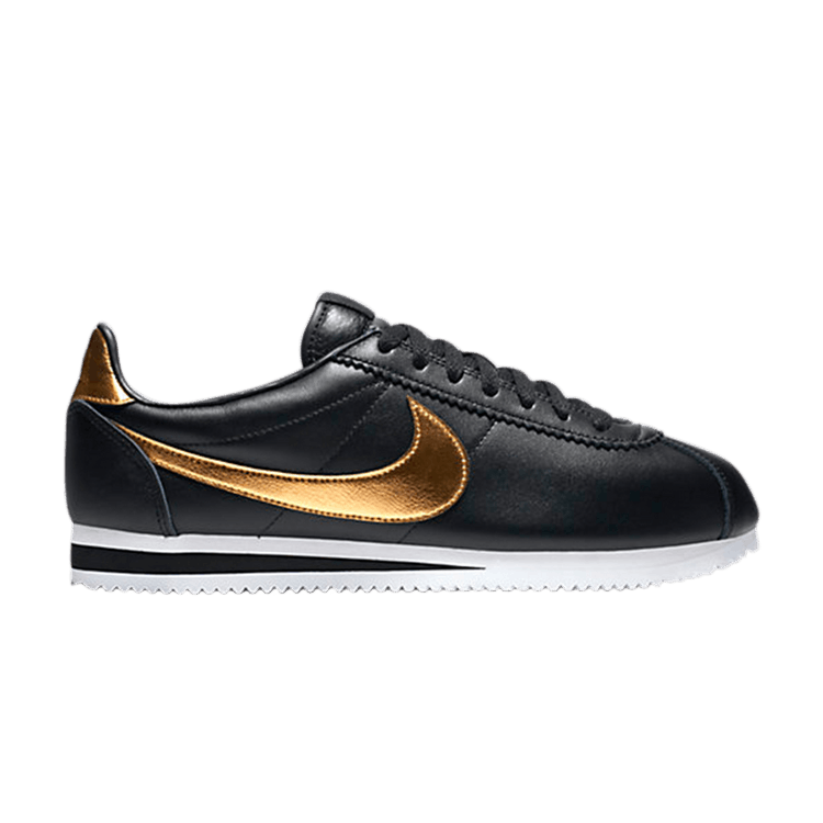 Nike Classic Cortez Black Metallic Gold