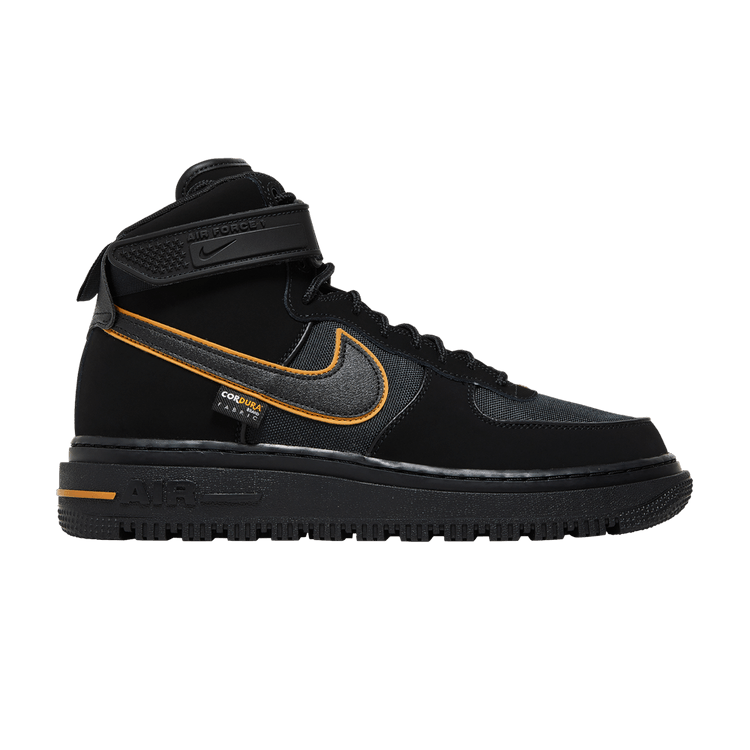 Nike Air Force 1 Boot Cordura Black Gold