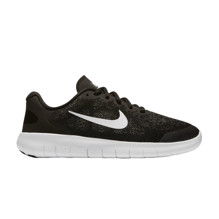 Nike Free Rn 2017 Black White Dark Grey (GS)