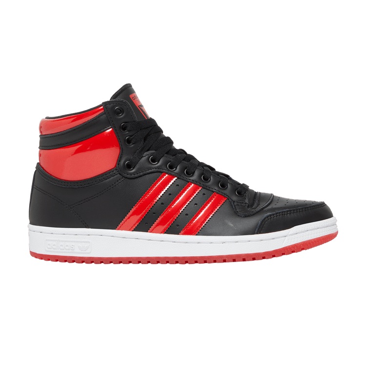 adidas Top Ten Hi Core Black Vivid Red Patent