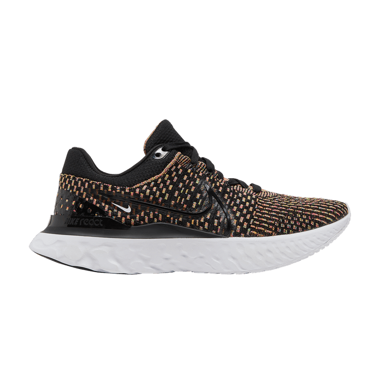 Nike React Infinity Run Flyknit 3 Black Blue Glow Pink Prime