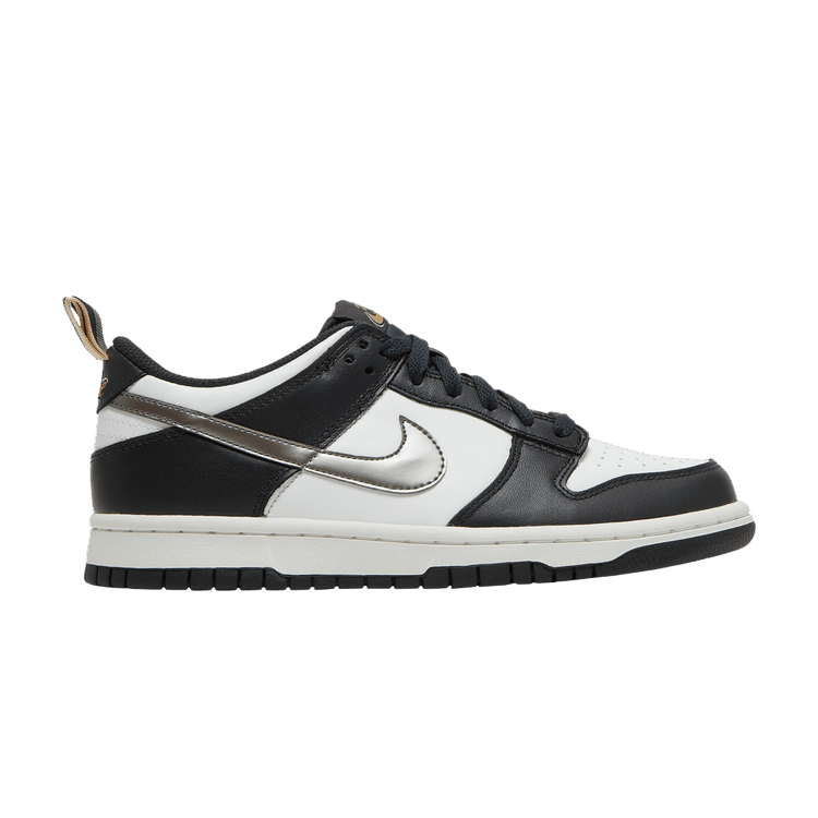 Nike Dunk Low Black White Metallic (GS)