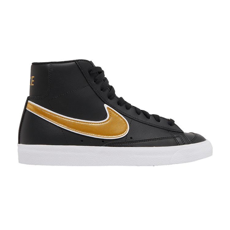 Nike Blazer Mid 77 Essential Black Metallic Gold (Women's)