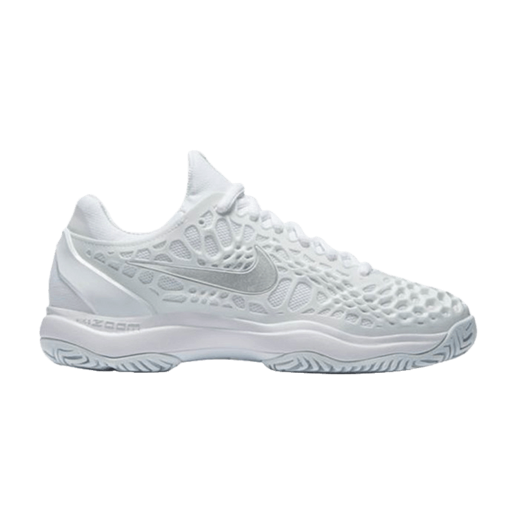 Nike Air Zoom Cage 3 Hard Court White Silver (Women's)