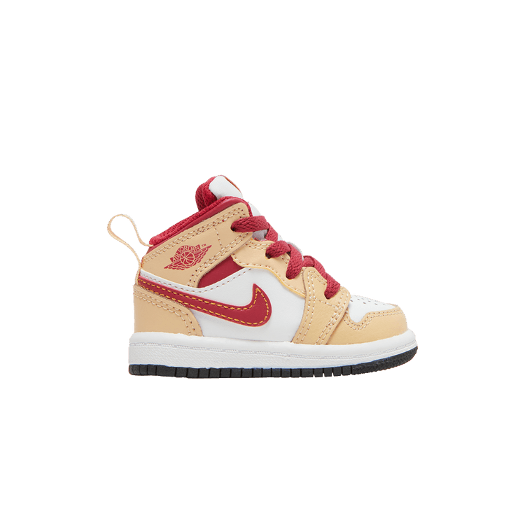 Jordan 1 Mid Light Curry Cardinal (TD)