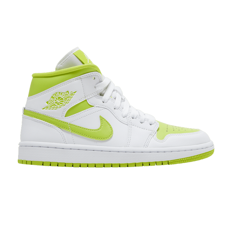 Jordan 1 Mid White Lime (Women's)