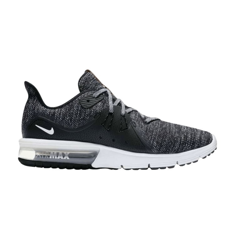 Nike Air Max Sequent 3 Black White-Dark Grey