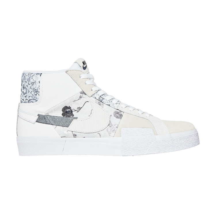 Nike SB Zoom Blazer Mid Premium Floral White Grey