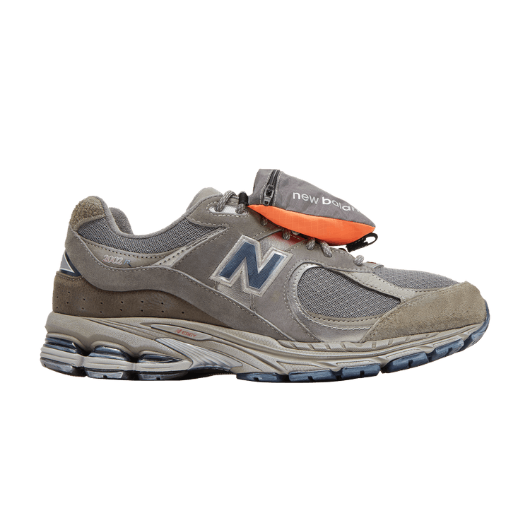 New Balance 2002R Grey Brown Pouch