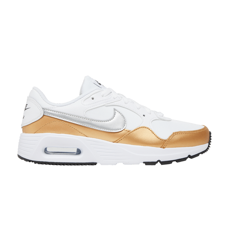 Nike Air Max SC White Metallic Gold Black Metallic Silver (Women's)
