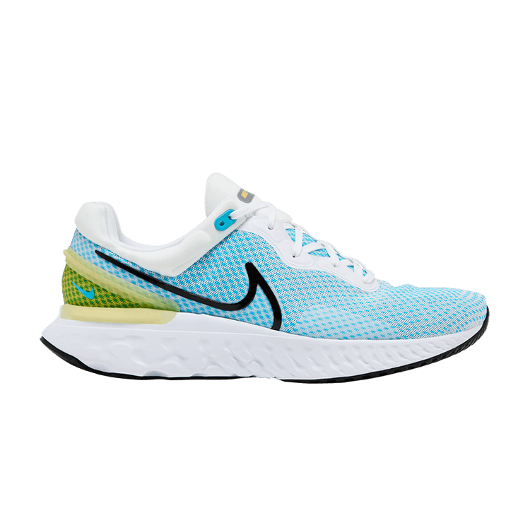 Nike React Miler 3 White Chlorine Vivid Sulfur