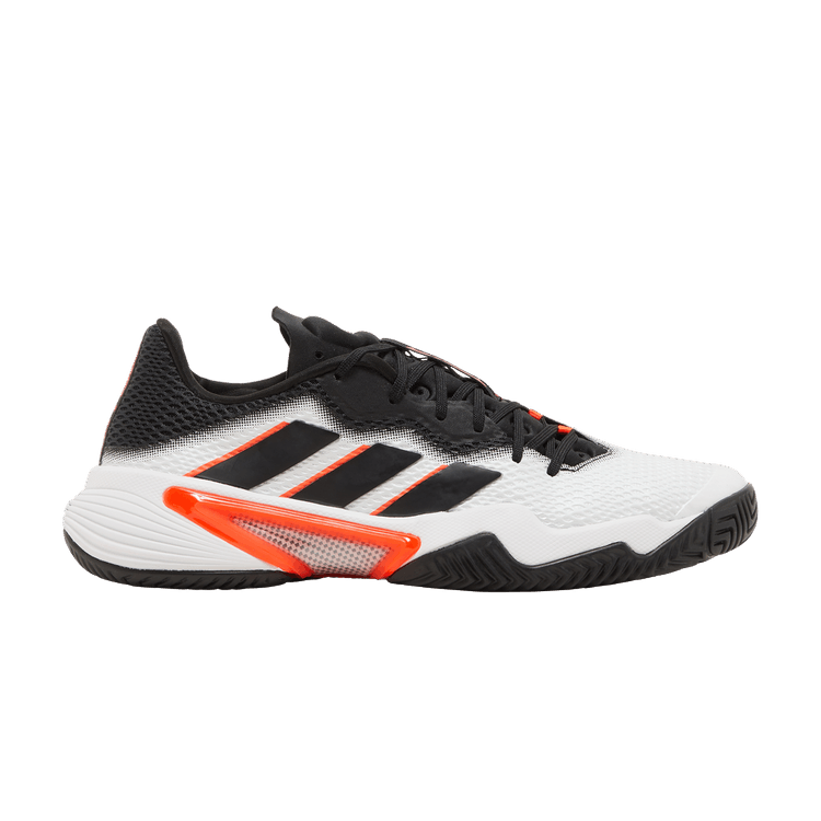 adidas Barricade White Black Solar Red