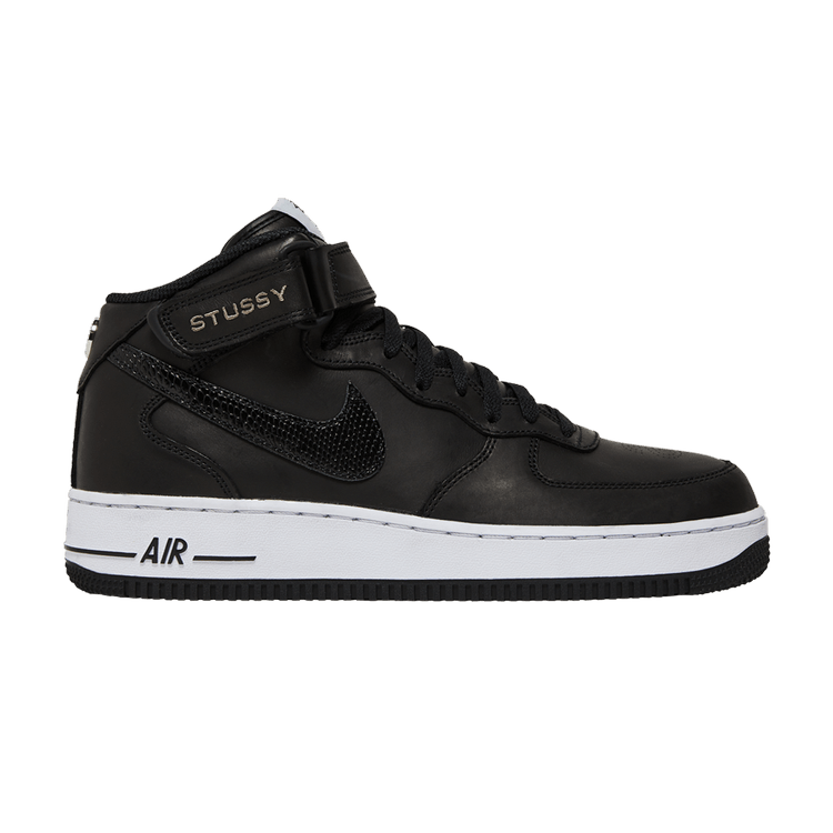 Nike Air Force 1 Mid Stussy Black White