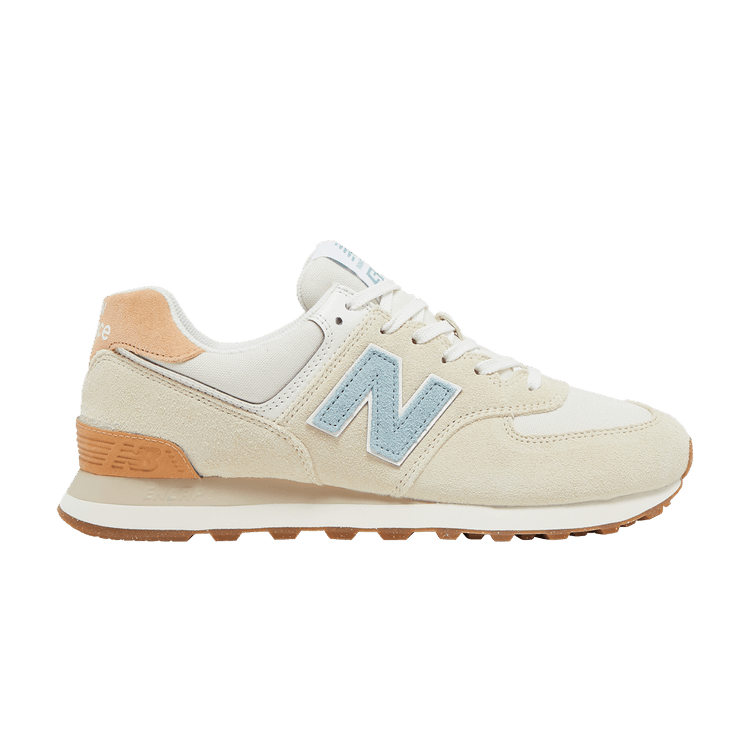 New Balance 574 Beige Light Blue Gum