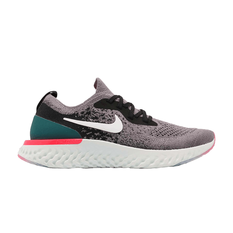 Nike Epic React Flyknit Gunsmoke Black Geode Teal (GS)